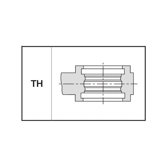 Universal Jaw Die with profile TH, for Universal Jaw for Dies