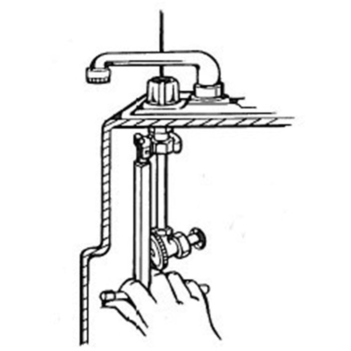 Basins Wrench 10 - 32 mm, 288 mm long