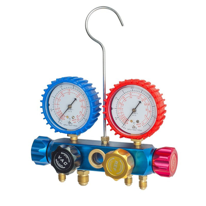 Pressure gauge 4-way collectors R422, R407, R134a - 1/4''