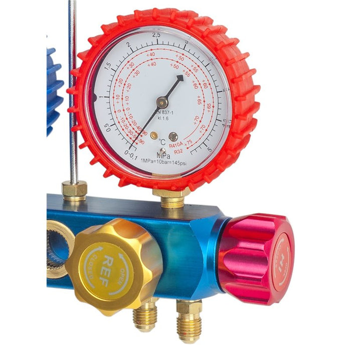 Pressure gauge 4-way collectors R422, R407, R134a - 1/4''