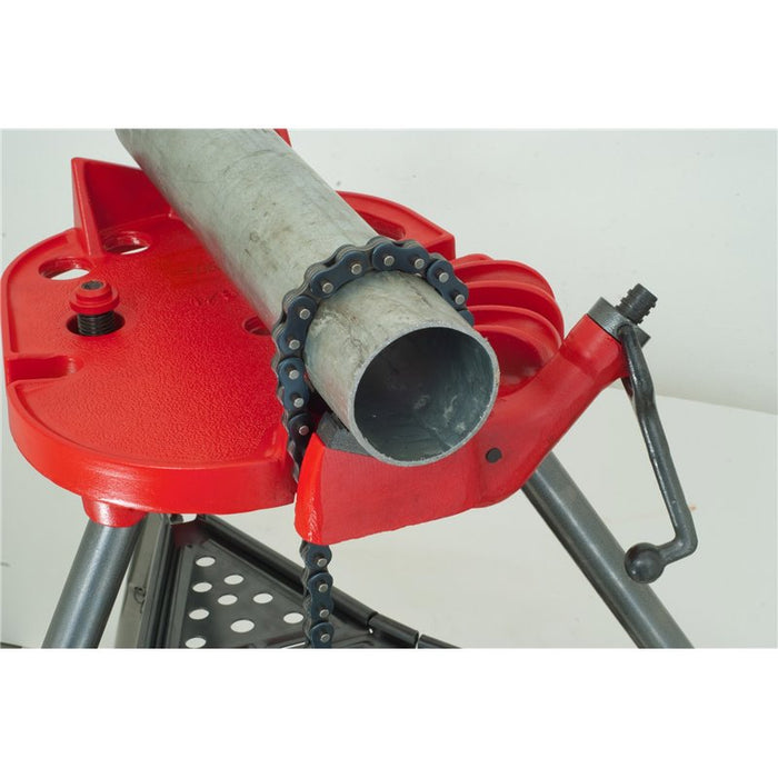 Pipe fitters tripod stand with chain vice - 6''