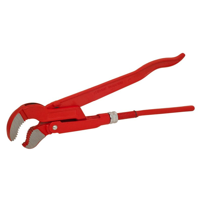 Swedish pipe wrench, S-type, angled at 45°